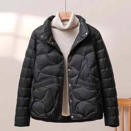 Women's Short Lightweight Cotton Jacket Warm Fashionable Versatile Inner Coat Spring Autumn Winter Seasonal Wear