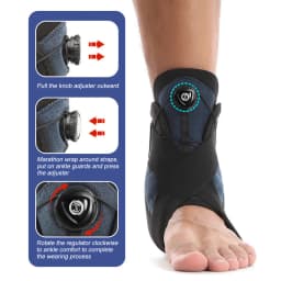 1PCS Ankle Support Brace for Men & Women – Adjustable Knob Ankle Brace for Plantar Fasciitis, Tendonitis– Adjustable System Ankl