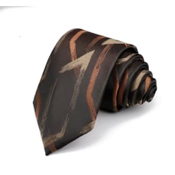 New Men's High Quality 8cm Flower Fish Pattern Jacquard Tie Paisley Polyester Necktie Office Business Party Accessories Gift