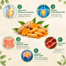 Turmeric Curcumin 95% Capsules Ease Joint Stiffness Soreness, Elevate Antioxidant Levels Black Pepper Ginger 120 Veggie Count