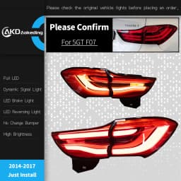 AKD Tail Lamp for BMW F07 5-Series GT LED Tail Light 2014-2017 GT Rear Fog Brake Turn Signal Automotive Accessories