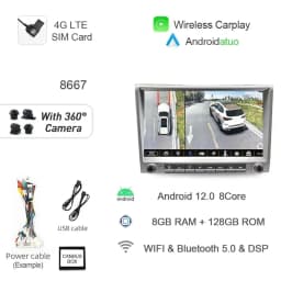 7862 720P Auto Android 13 12G+256G Car Radio GPS Player 4GB Carplay Navigation Autoradio For Porsche Cayman 911 987 Boxster 997