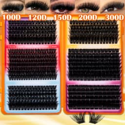 Thick Lash Clusters Wispy Eyelash Extensions Natural Volume Lash Extensions DIY Individual Lashes for Party Use Reuseable