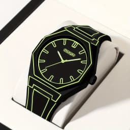 Preppy Style Quartz Wrist Watch - Round Dial, Electronic Drive, Silicone Strap, Unisex, Holiday Gifts(Gift box does not include)