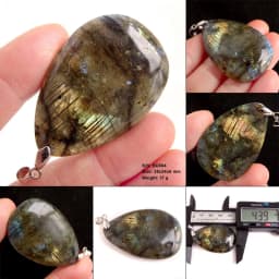 Stone Craft Natural Labradorite Raw Stone Polishing Geometric Shape Crystal Labradorite Pendent Exquisite Natural Training Stone