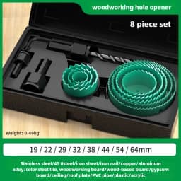 BAOLIAN Hole Saw Set, Metal Core, 19-64/64-127/19-127mm Saw Cup Wood Crown, Drill Bit for Wood, Woodworking Tools