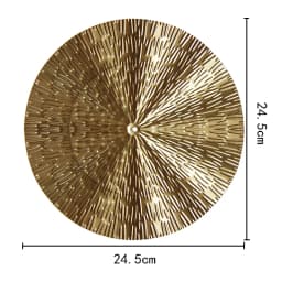 Iron Wrought Wall Hanging Decoration Golden Irregular Disc Wall Pendants Frame Ornament Room Home Decor Crafts Nordic INS Style