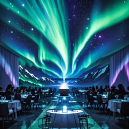 2025 New Northern Lights Starry Sky Projector Lamp LED Atmosphere Light Night Light for Room Party Decoration Children's Gifts