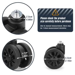 1/2Pcs STLN-2 Trolley Caster Replacement Suitcase Luggage Box Wheels Double Row 360° Spinner Repairing Kit Heavy Duty Wheels