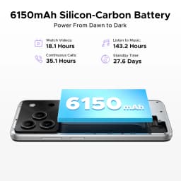 DOOGEE Note56 Plus Android 16 Gemini Ai Smartphones 6150mAh Battery 48GB RAM(6+42) 256GB ROM 6.56'' Screen Widevine L1 NFC Google Play Support Cell Phones