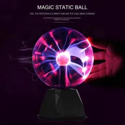 3 Inch Magic Plasma Ball Lamp LED Atmosphere Night Light Touch Control Glass Plasma Light Bedroom Decor Kids Gifts