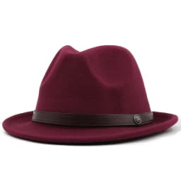 2022 Simple Wool Women Men Fedora Hat For Winter Autumn Elegant Lady Gangster Trilby Felt Homburg Church Jazz Hat
