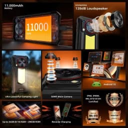 OUKITEL WP53 PRO 4G Rugged Smartphone Up to 24GB +256GB 6.52 Inch Android1511000mAh 50MP 18W Cell Phones NFC