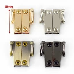 5Pcs Metal Buckles Bag Side Clip Clasps for Handbag Strap Chain Hanger Connector Screw Decoration Hook DIY Hardware Accessories
