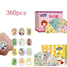 10-720pcs Cartoon Animal Pattern Band Aid Hemostasis Adhesive Bandages First Aid Emergency Kit Wound Plaster Patches for Kids