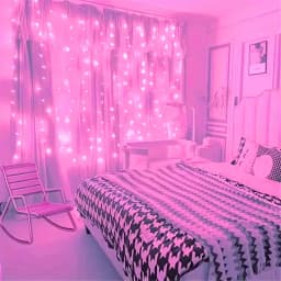 3/6M Pink Fairy LED Curtain String Light Outdoor Decor Battery Power for Eid Mubarak Wedding Birthday Valentine's Day Decor