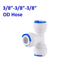 Reverse Osmosis Quick Connector 1/4"3/8"OD Hose Tee Y Coupling 4 Way Equal Convert Elbow Straight RO Water Aquarium Pipe Fitting