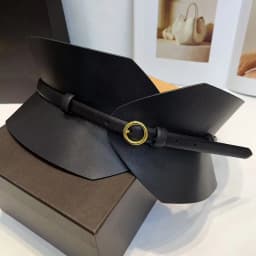 Dual use quality leather waistband for slimming, exquisite and ultra wide leather waist belt, personalized waistband accessories
