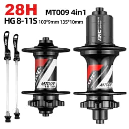 New ARC MT009 4 IN 1 MTB Hub 6 Pawl NBK Bearing Hub 28 32 36 Holes Mountain Bike Hub Disc brake Aluminum alloy 8 9 10 11 12Speed