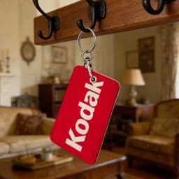 K-Kodak Camera Brand Badge Holder Keychain For Bank Business Work Card Holder Student Card Protective Case Bus Card