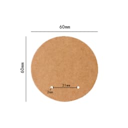 50pcs 6cm Round Blank White Craft Cardboard Display Cards Holder for Earrings DIY Accessories Packages Small Business Wholesale