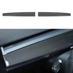 for Tesla Model Y 3 2023 ABS Carbon Fiber Center Console Wrap Cover Kit Dashboard Armrest Door Side Trim Sticker Accessories