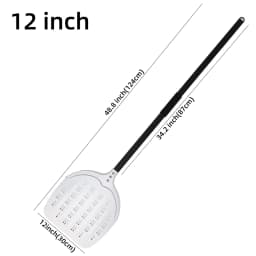 12 13 14Inch Pizza Peel Long Handle Turning Aluminum Pizza Turner Nonstick Baking Tool Perforated Paddle Kitchen Accessory
