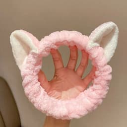 Cute Bow Antler Ears Coral Fleece Soft Warm Headband For Women Girl Washing Face Makeup Bath Head Wrap Hairband Hair Accessories