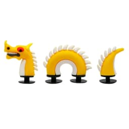 3D stereoscopic full dragon snake characters shoe buckle charms accessories decorations for sandals sneaker clog wristbands DIY