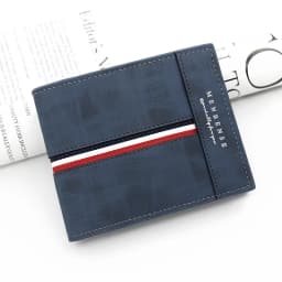 New Short Men Wallets Slim Card Holder Name Print Male Purses Luxury PU Leather Coin Pocket High Quality Small Men's Wallet