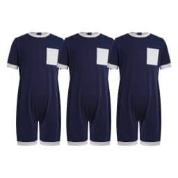 Children 3Pcs Anti-strip Adaptive Bodysuit Special Needs Clothing Short Sleeve Back Zipper Jumpsuit for Autism Sensory kids