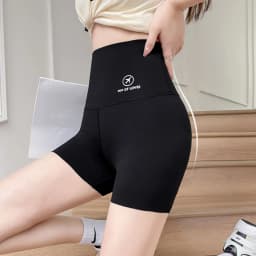 High-Waist Seamless Shark Shorts Ice Silk Lightweight Women's Bottoming Pants Summer Anti-Light Tummy Control Butt Lifting