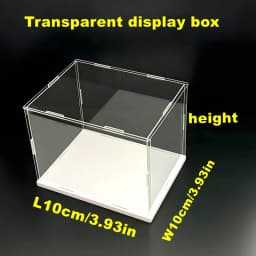 1pc Transparent Self-Assembled Acrylic Display Box Dustproof Storage Display Cabinet, Suitable for Car Models/Toys/Collectibles