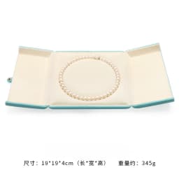 Pearl Necklce Gift Box Velvet Necklace Packaging Box Ring Holder Display Showcase Pendant Organizer