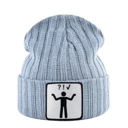 Knitted Skullies Beanie With Animals Patch Men Women Outdoor Casual Sport Hats Autumn Winter Solid Color Hip Hop Beanies