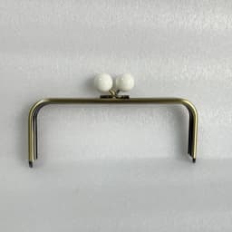 22 Or 24cm Kiss Lock Antique Bronze Big Ball Claps Metal Purse Frame Wholesale Bag Accessories Wallet Parts Plastic Candy Color