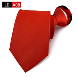 Zipper Ties For Men Pre-tied Neck Tie 8cm Top Quality Red Black Navy Blue Pre-tied Neckties Classic Man Zipper Gravatas Wedding