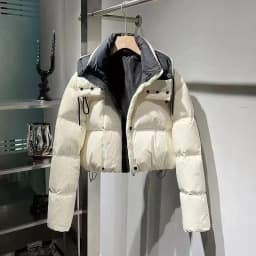 Women's Down Cotton Padded Jacket 2025 Casual Versatile Fashion Female Winter Parka Coat Simple High-End Short Ladies Outerwear