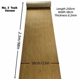 DIY Teak Cherry White Oak Black Walnut Wood Veneer for Cabinet Panels Home Improvement Musical Instrument Decoration