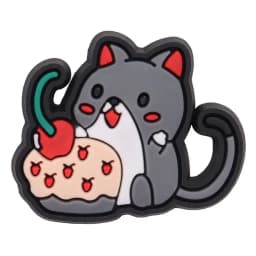 New Arrival 1pcs Cute Cartoon Cat Paw Doughnut PVC Shoe Charms Sandals Decoration Ornaments Accessories Kid Party Xmas Gift
