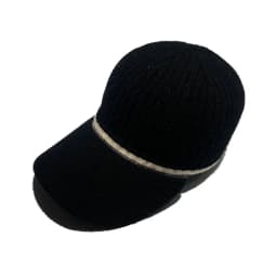 Embellished Wool Baseball Caps Women Men Knitted Hat