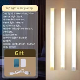 Motion Sensor Light Indoor, Wireless Under Cabinet Lighting, Rechargeable Closet Lights, 3Color Temperatures, Counter Lamp