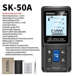 SNAKOL 3-in-1 Laser Rangefinder Tape Measure: 40/50/70/100/120m Digital Distance Meter, Portable Electronic Ruler Measuring Tool