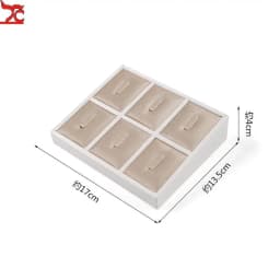 Ring Display Case Window Counter Ring Plate Display Jewelry Rack Champagne Jewelry Tray Commercial Display Props