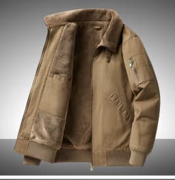 Fleece Lined Windproof Handsome Parkas Lapel Outerwear Men Cold Proof Thick Casual Parkas Versatile Warm Korean Style Parkas