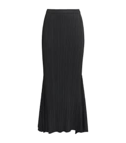 Miyake Pleated Side Pockets Elasticated Waistband Ole Midi Skirts