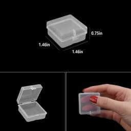 Plastic Organizer Box Storage Container Jewelry Box with Adjustable Dividers for Beads Art DIY Crafts Jewelry Fishing Tackles