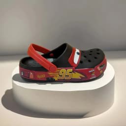 Lightning McQueen Pixar Red Slippers Outdoor Beach Anti Slip Sandals Closed Finger Picking Shoes Disney Home Casual Slipper Gift