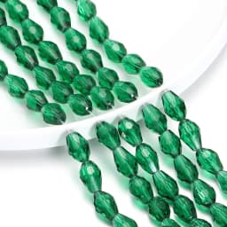 1 Strand 6-12mm Spacer Water Drop Beads AB Shine Glass Crystal Drop Pendant for DIY Earing Bracelet Jewelry Making Accessories