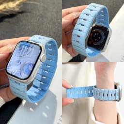 Magnetic Strap For Apple Watch Bands Ultra 2 49mm 45mm 44mm 46mm 42mm Belt Silicone Bracelet iWatch Series 11 10 8 7 6 5 4 9 SE